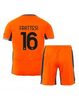 Inter Milan Davide Frattesi #16 Alternativní dres pro děti 2023-24 Krátký Rukáv (+ trenýrky)